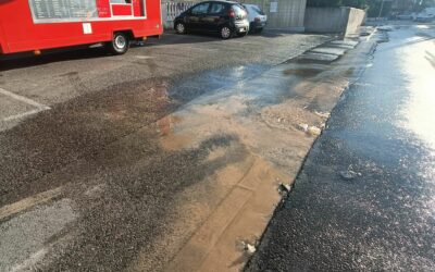 Fuite d’eau en cours